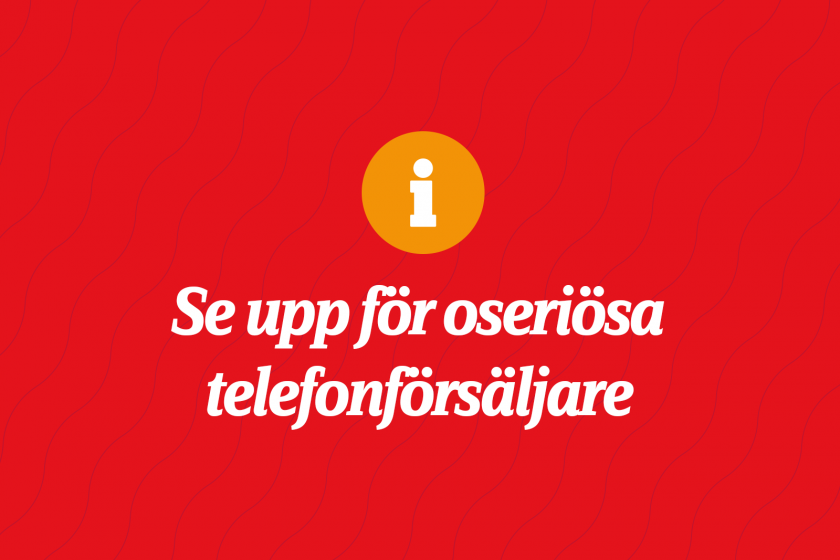 Oseriösa telefonförsäljare