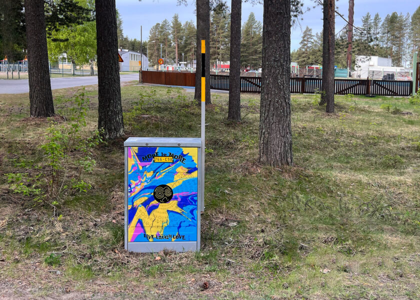 Konst på elskåp Bergsviken