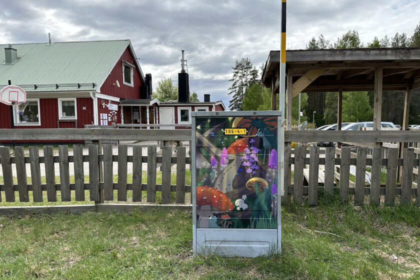 Konst på elskåp Sikfors