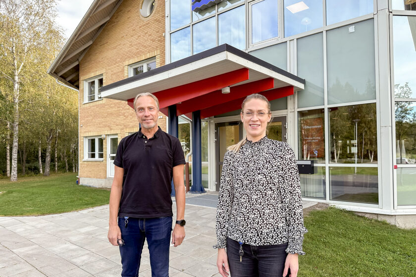 Porträttbild av Jörgen Andersson Strand och Maria Åhlund