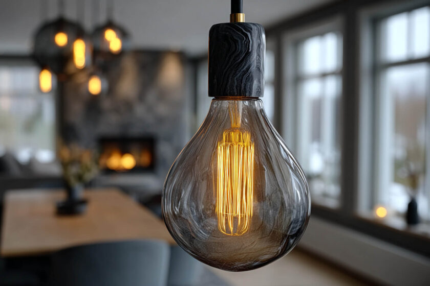 glödlampa modernt hem